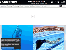 Tablet Screenshot of leaderfins.com